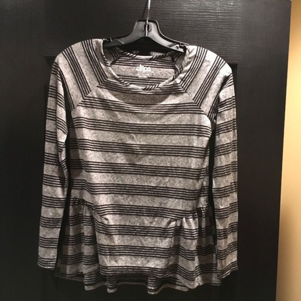 Girls Black and Gray High Low Top